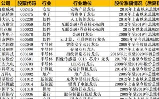 2024最新科技龙头股排名：轻松锁定高增长投资标的，避开选股烦恼